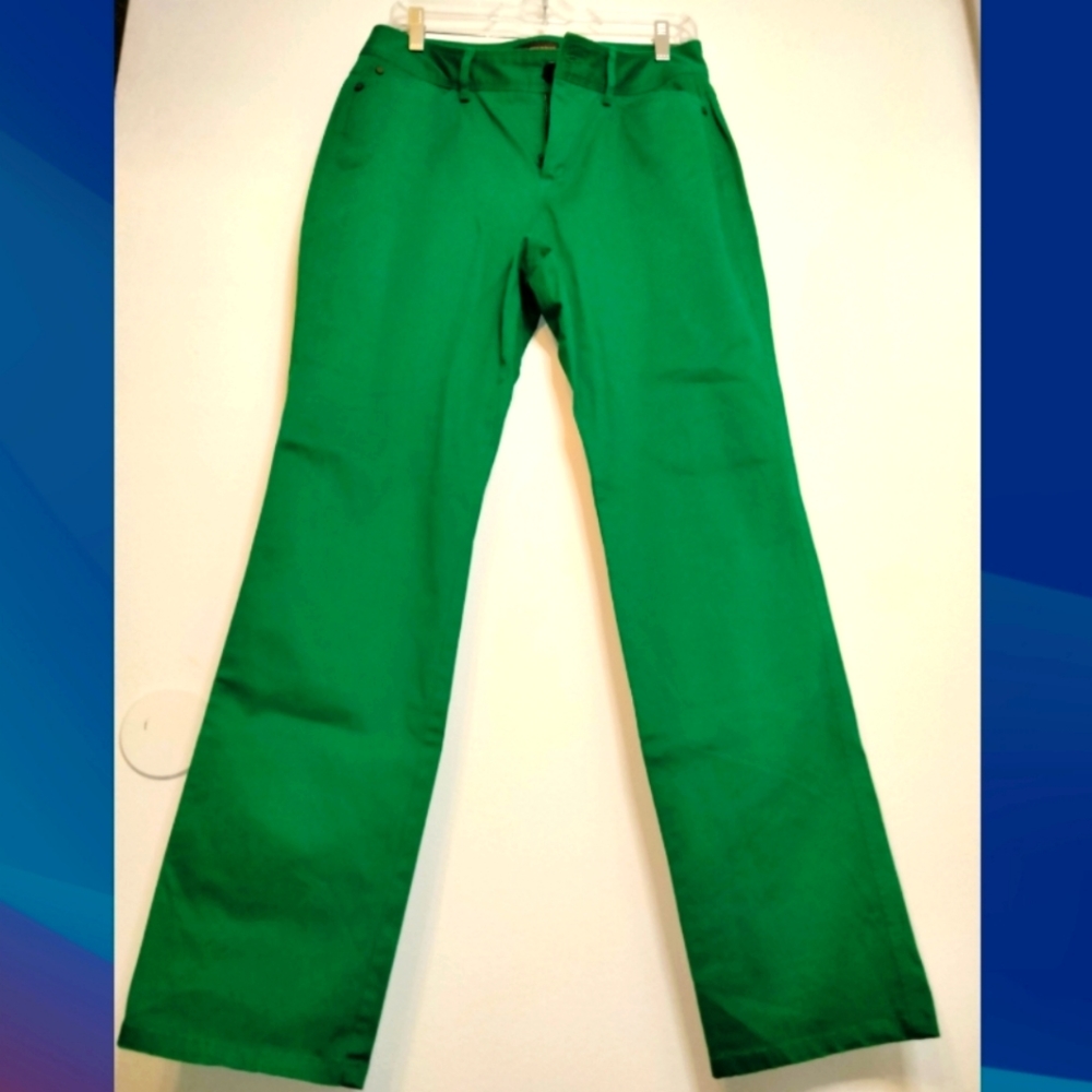 Dana Buchman (Size 8) Green Stretch Pants